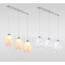 3 Light Modern, modern, integrált fém függőlámpa
