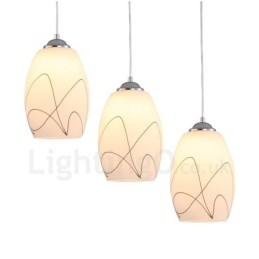 3 Light Modern, modern, integrált fém függőlámpa