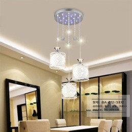 3 Light Modern kortárs izzólámpás fém függőlámpa