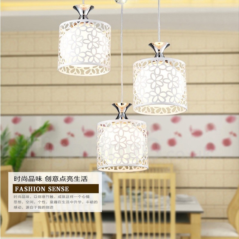3 Light Modern kortárs izzólámpás fém függőlámpa
