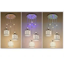 3 Light Modern kortárs izzólámpás fém függőlámpa