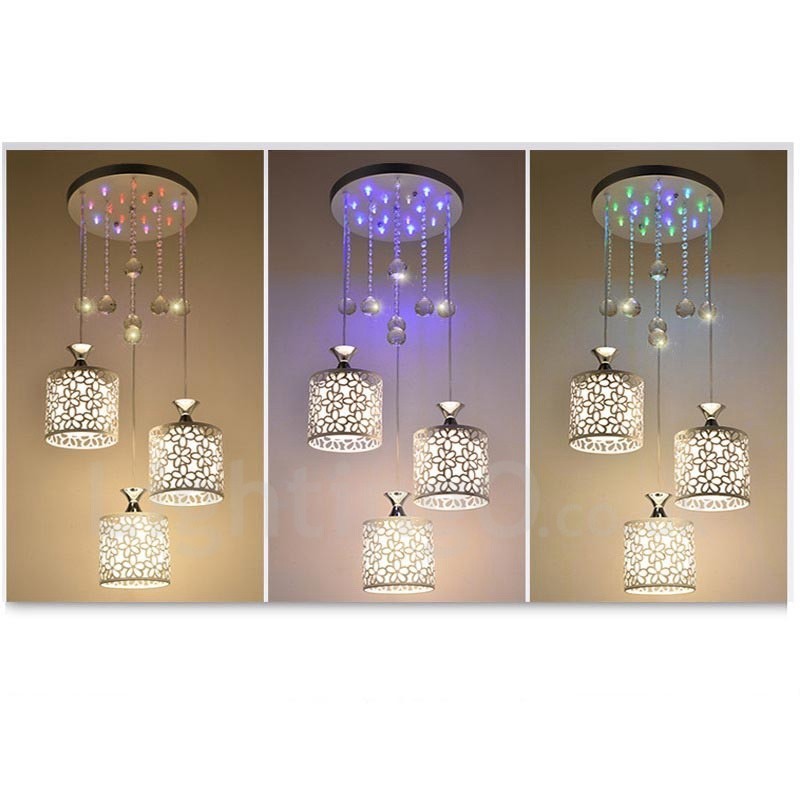 3 Light Modern kortárs izzólámpás fém függőlámpa