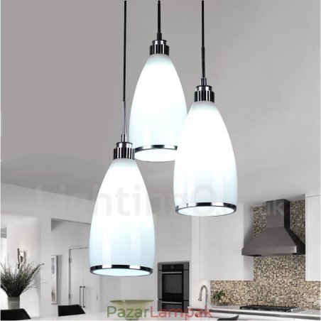 3 Light Modern, modern, integrált fém függőlámpa 3 Light Modern, modern, integrált fém függőlámpa