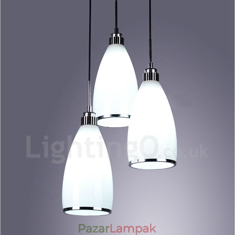 3 Light Modern, modern, integrált fém függőlámpa