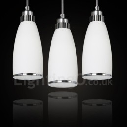 3 Light Modern, modern, integrált fém függőlámpa