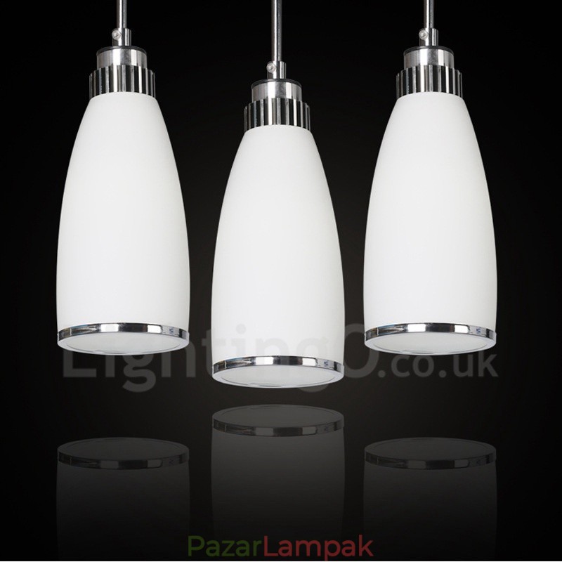 3 Light Modern, modern, integrált fém függőlámpa