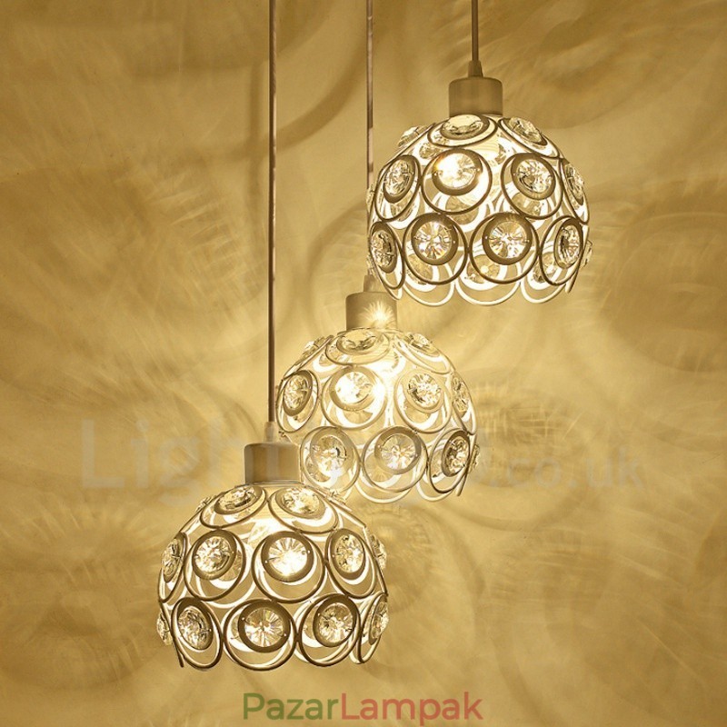 3 Light Rusztikus Lodge integrált függőlámpa