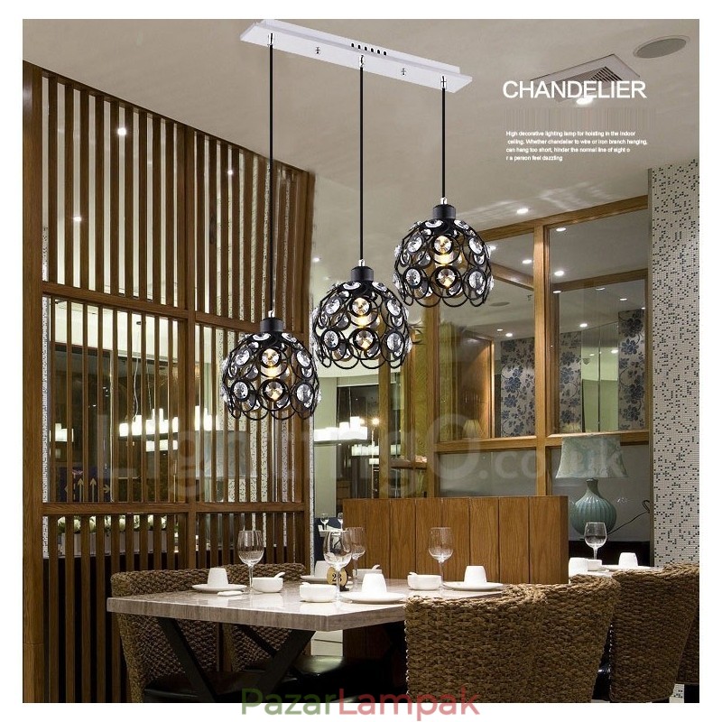 3 Light Rusztikus Lodge integrált függőlámpa