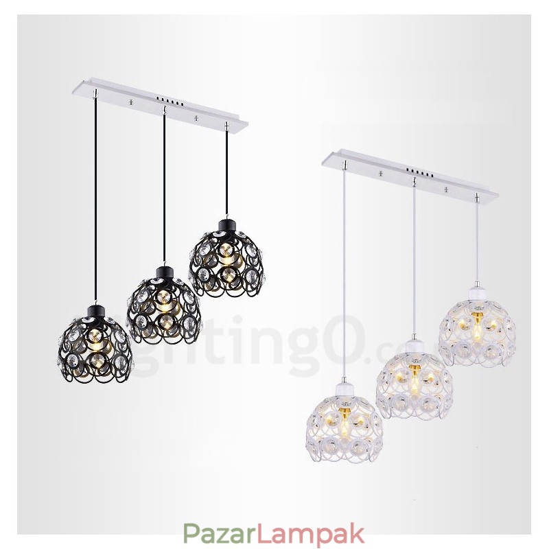 3 Light Rusztikus Lodge integrált függőlámpa