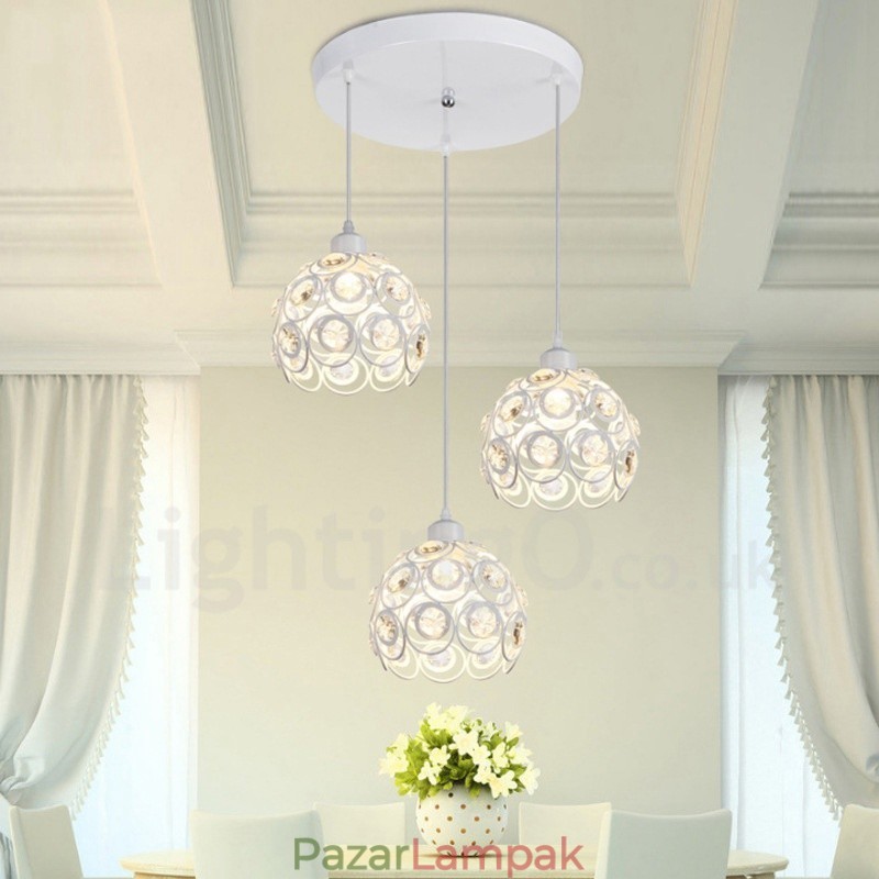 3 Light Rusztikus Lodge integrált függőlámpa
