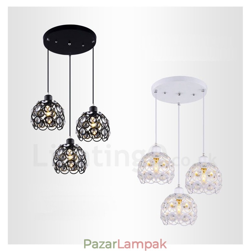 3 Light Rusztikus Lodge integrált függőlámpa