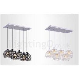 6 Light Rusztikus Lodge integrált függőlámpa