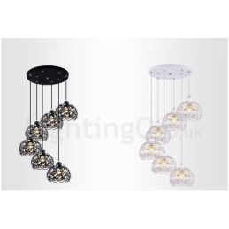 6 Light Rusztikus Lodge integrált függőlámpa