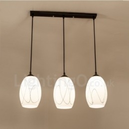 3 Light Rusztikus Lodge integrált fém függőlámpa