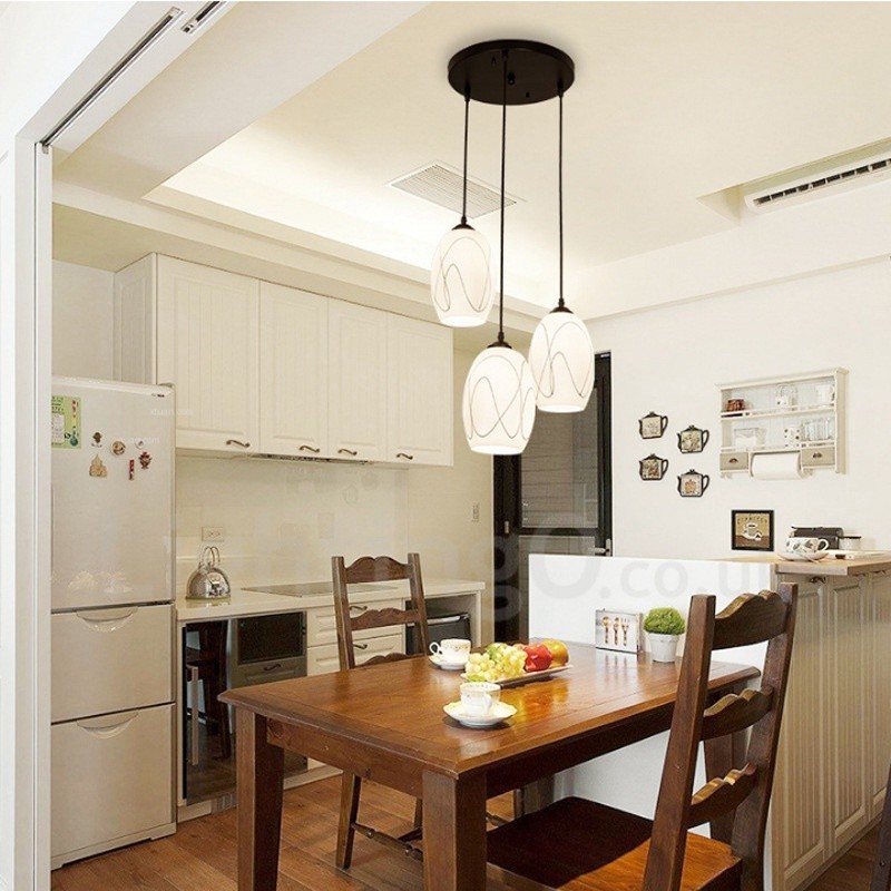 3 Light Rusztikus Lodge integrált fém függőlámpa