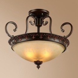 Single Light rusztikus Lodge integrált fém süllyesztett lámpa