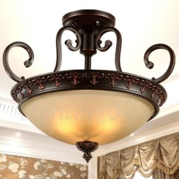 Single Light rusztikus Lodge integrált fém süllyesztett lámpa