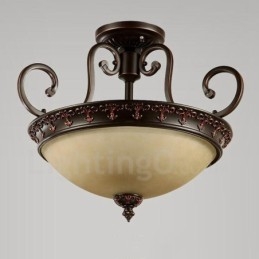 Single Light rusztikus Lodge integrált fém süllyesztett lámpa