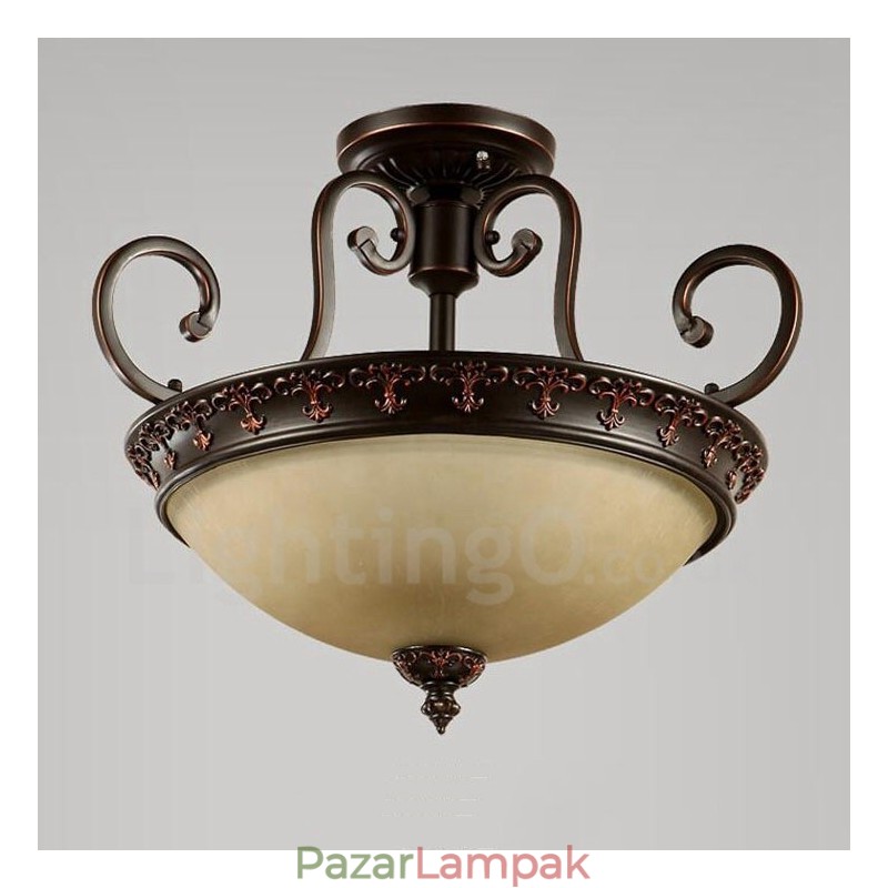 Single Light rusztikus Lodge integrált fém süllyesztett lámpa