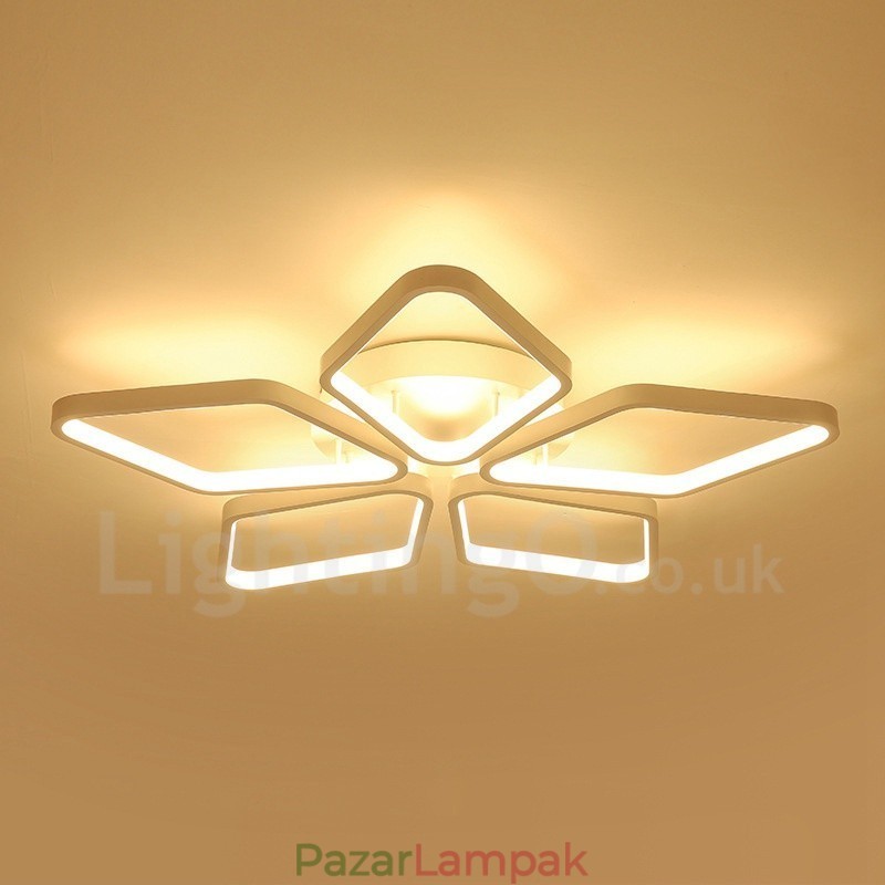 5 Light Modern, modern, integrált fém süllyesztett lámpa