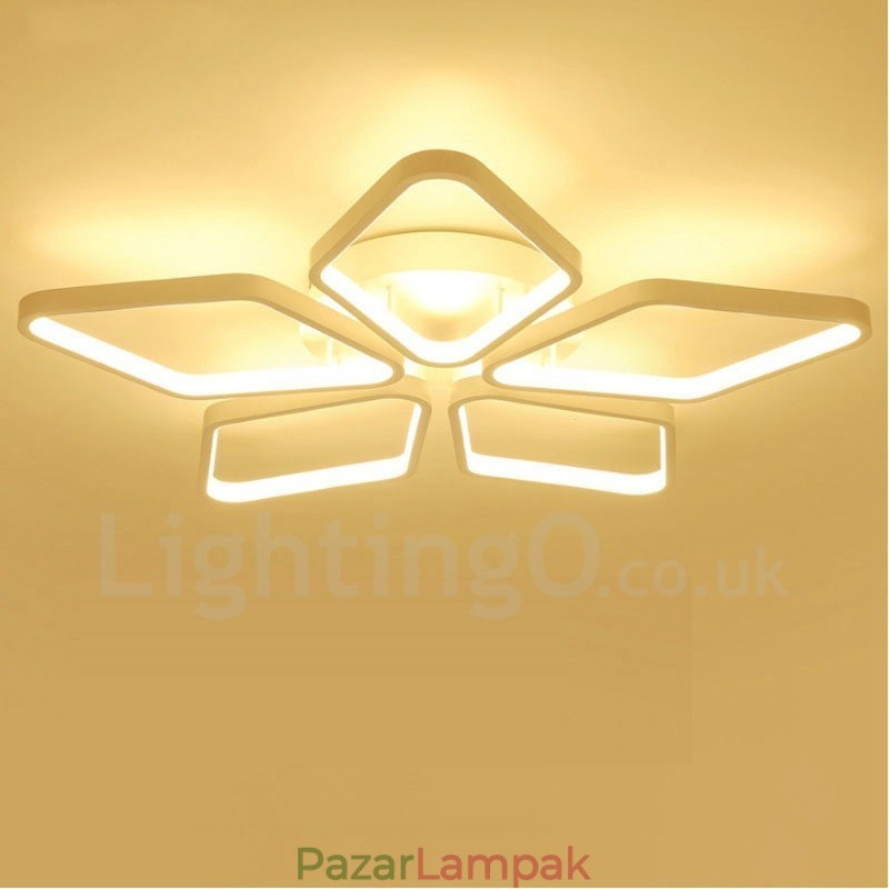 5 Light Modern, modern, integrált fém süllyesztett lámpa