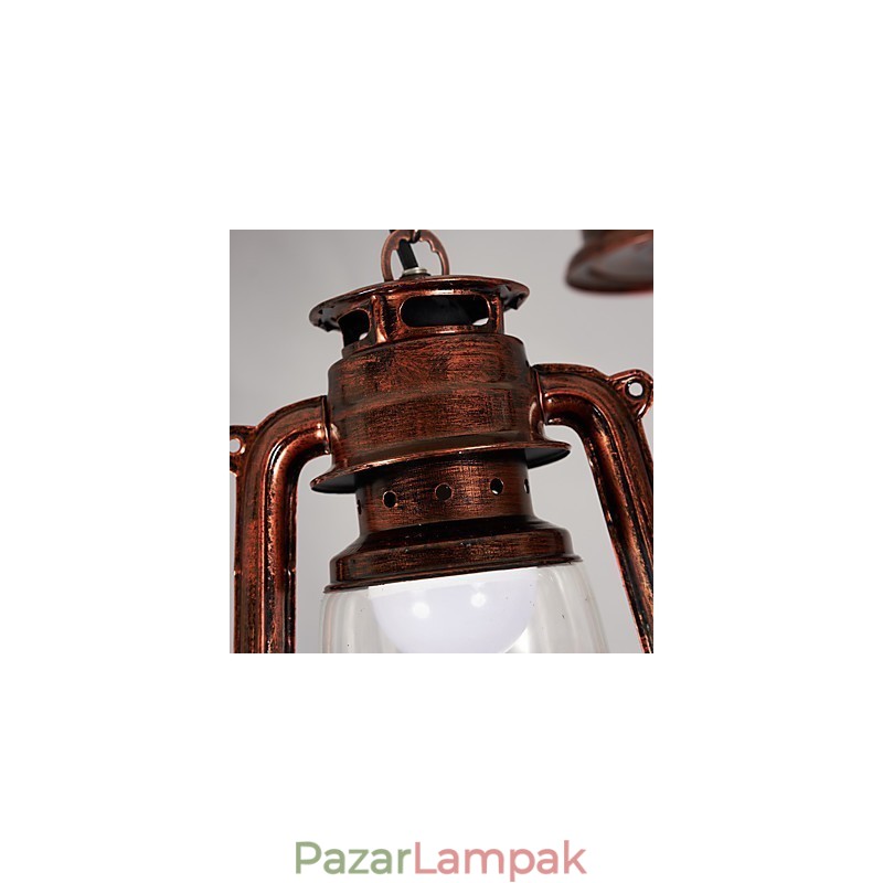 Rusztikus Lodge Vintage Retro mini stílusú fém függőlámpa