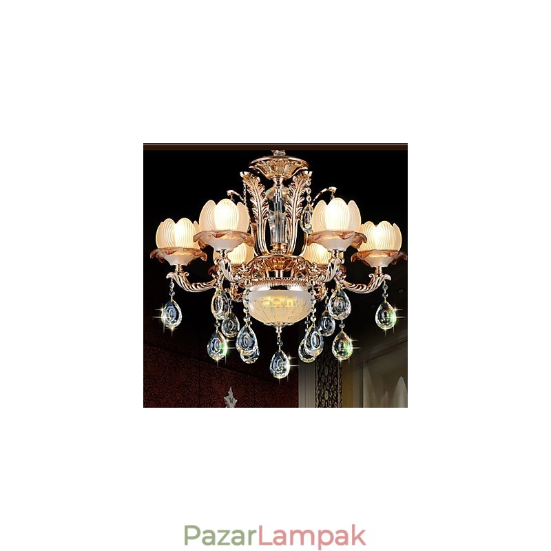 Európai stílusú Kristály medál Egyszerű ötvözet stílusú Retro világítás