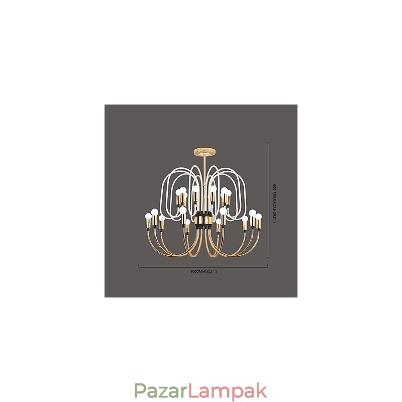 Modern, kortárs csillár, személyre szabott csillár