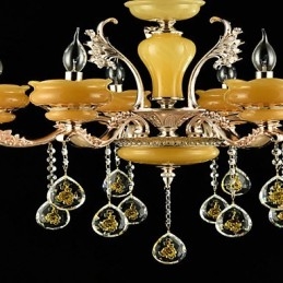 Hagyományos klasszikus cinkötvözet funkció a Crystal Mini Style fém 6 izzós csillárhoz