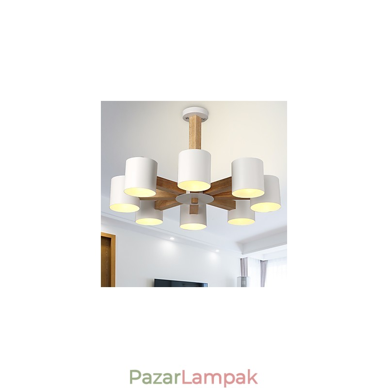 8 lámpa csillár Modern, kortárs, hagyományos, klasszikus, vintage vidéki fa jellemző a fához
