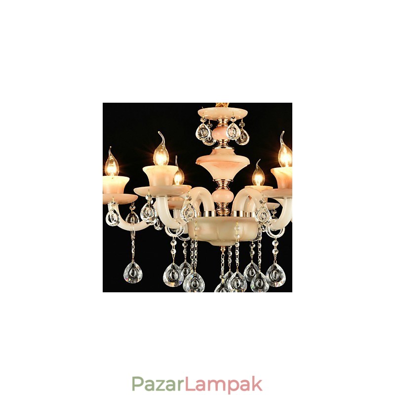 Modern, modern, hagyományos klasszikus, galvanizált funkció a kristály mini stílusú fémcsillárhoz