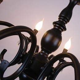 Európai stílusú csillár gyertyakristály lámpa Simple Iron Art lámpa dekoratív lámpa