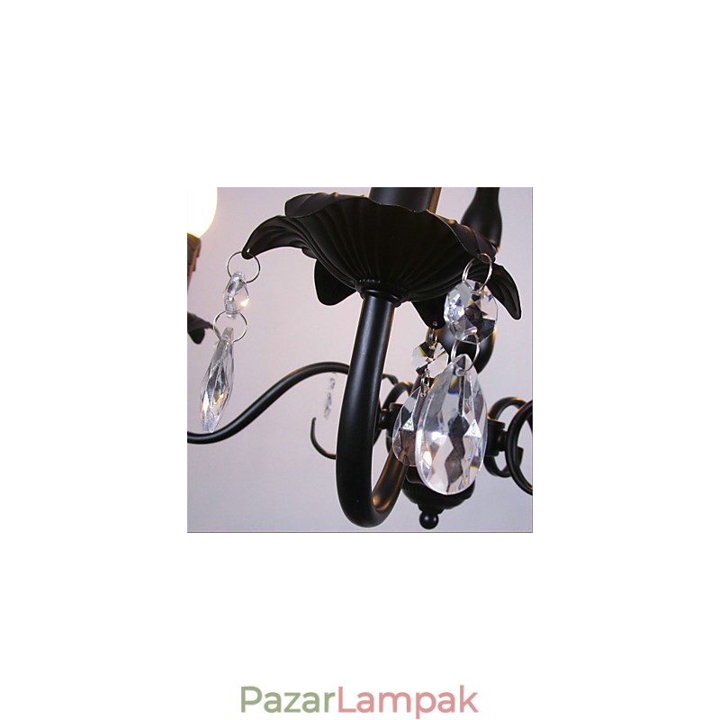 Európai stílusú csillár gyertyakristály lámpa Simple Iron Art lámpa dekoratív lámpa