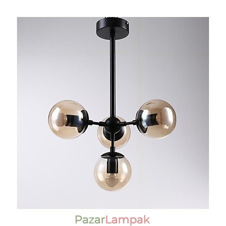 Négy fényű, posztmodern európai stílusú Modo fém üveg függőlámpa az előtér díszítése ipari csillár lámpa Négy fényű, posztmodern európai stílusú Modo fém üveg függőlámpa az előtér díszítése ipari csillár lámpa