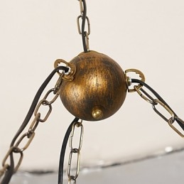 Rusztikus Lodge Vintage Retro Country Globe festési funkció mini stílusú tervezőknek Fém csillár