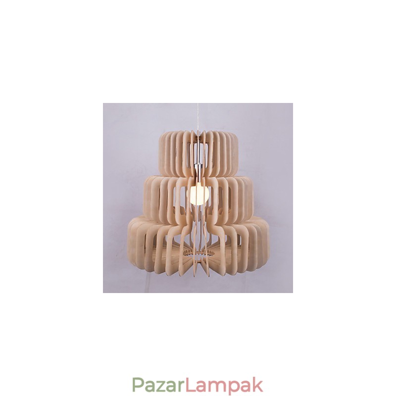 Vintage háromrétegű tortafa csillár