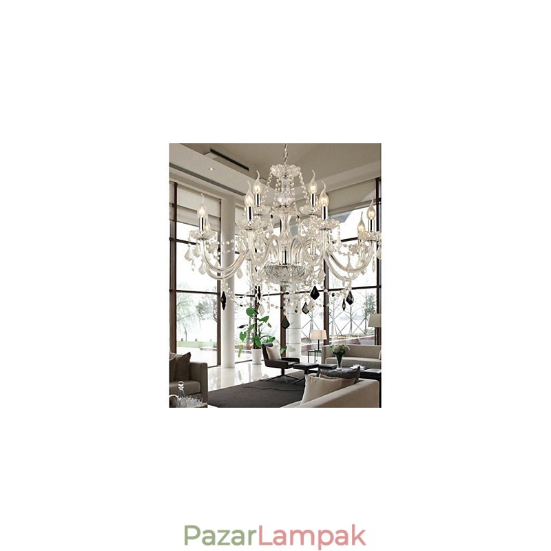 Modern kortárs egyebek a Crystal Glass csillárhoz