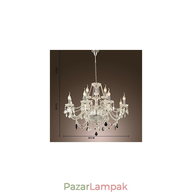 Modern kortárs egyebek a Crystal Glass csillárhoz