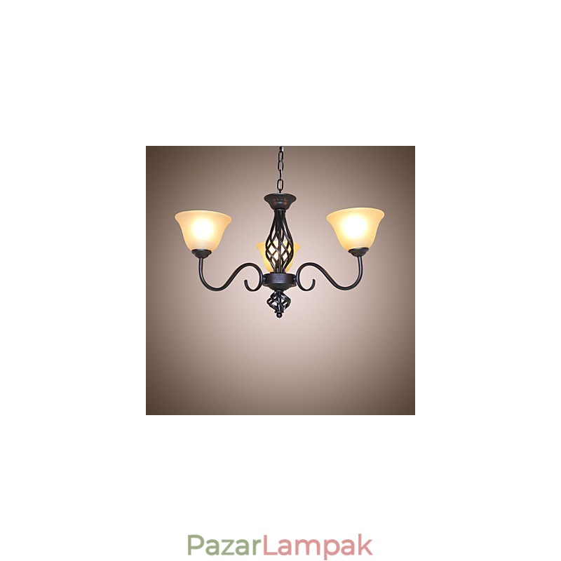 Hagyományos klasszikus rusztikus Lodge Vintage Retro Country Egyéb jellemzők mini stílusú tervezőknek Fém csillár
