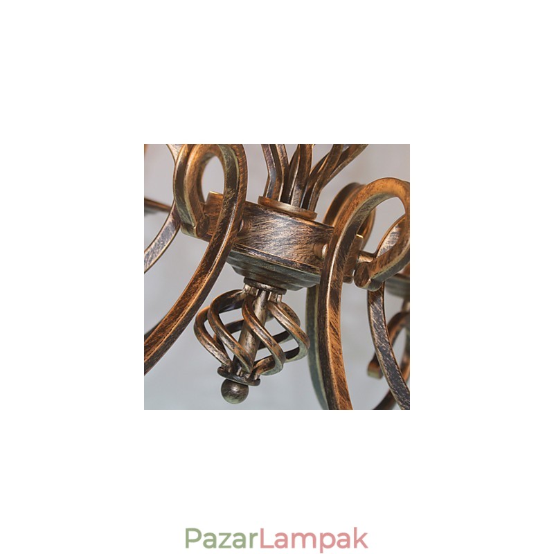 Retro egyszerű lámpa Réz színű lámpa gyertya lámpa