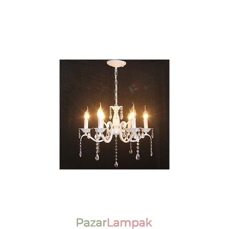 Csillár Modern Crystal Mini Candle stílusú vas lámpa lámpák