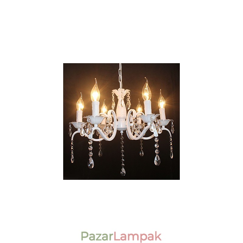 Csillár Modern Crystal Mini Candle stílusú vas lámpa lámpák