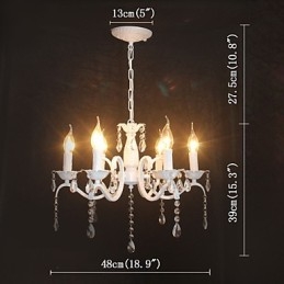Csillár Modern Crystal Mini Candle stílusú vas lámpa lámpák