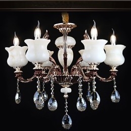 Jade cinkötvözet függőlámpa 6 Light Chandelier