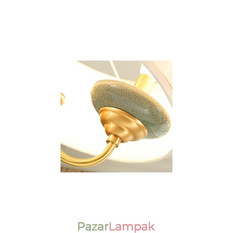 Minden réz csillár Jade dekoratív csillár