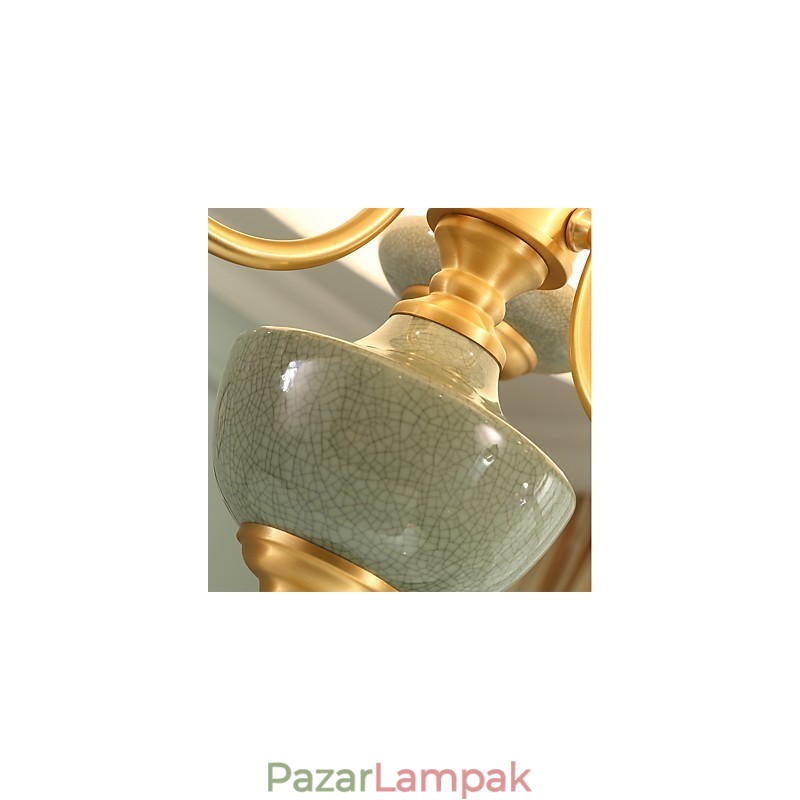 Minden réz csillár Jade dekoratív csillár
