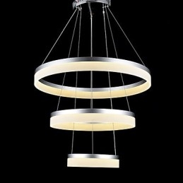 Kerek csillár lámpák Világítás Modern akril lámpák Luxus három gyűrűs mennyezeti világítótestek