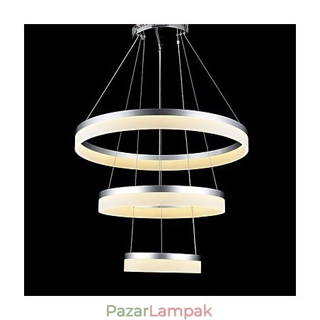 Kerek csillár lámpák Világítás Modern akril lámpák Luxus három gyűrűs mennyezeti világítótestek Kerek csillár lámpák Világítás Modern akril lámpák Luxus három gyűrűs mennyezeti világítótestek