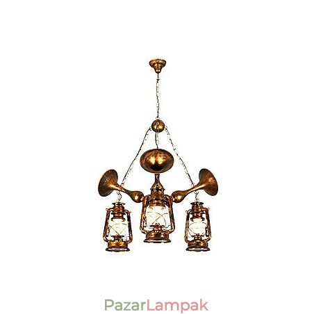 Rusztikus Lodge Vintage Retro Country Globe festési funkció mini stílusú tervezőknek Fém csillár