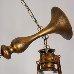 Rusztikus Lodge Vintage Retro Country Globe festési funkció mini stílusú tervezőknek Fém csillár